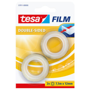 TESA      Klebeband tesafilm   12mmx7.5m 579110000 transp.,doppels.,Blister 2Stk.