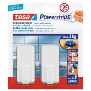 TESA      Powerstrips Haken Classic 580100004 2 Haken/4 Strips Large