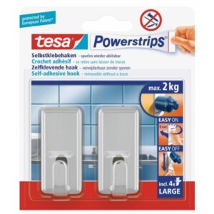 TESA      Powerstrips Haken Classic 580510001 2 Haken/4 Strips Large