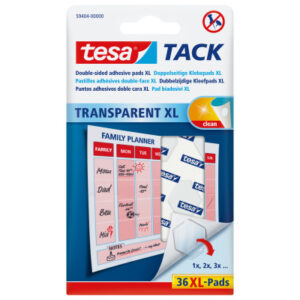 TESA      Powerstrips Tack            XL 594040000 transparent            36 Pads