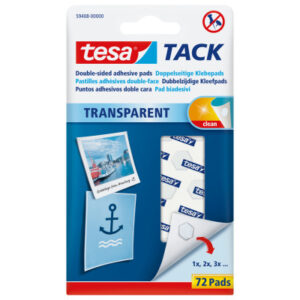 TESA      Powerstrips Tack 594080000 transparent            72 Pads