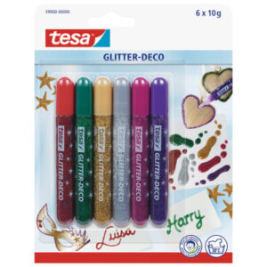 TESA      Glitter Deco BrilliaColors 599000000 6x10g                  6 Stück