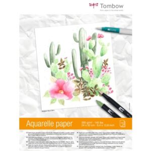 TOMBOW    Aquarellblock          24x32mm PBAQUA    300g, 15 Blatt