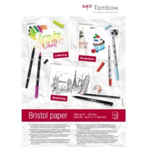 TOMBOW    Zeichenblock Bristol        A4 PBMARK    250g, 25 Blatt