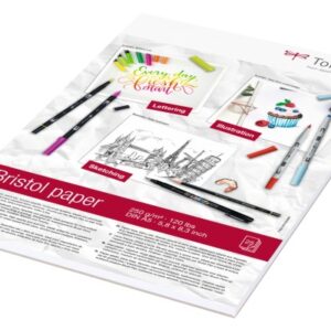 TOMBOW    Zeichenblock Bristol        A5 PB-MARK-5 hellweiss, 250g       25 Blatt
