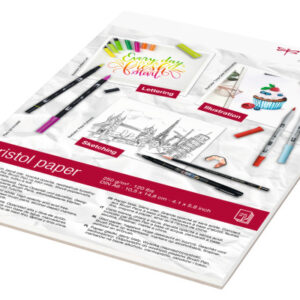 TOMBOW    Zeichenblock Bristol        A6 PB-MARK   250g, 25 Blatt