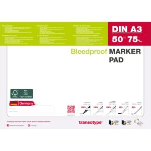 TRANSOTYP Layoutpapier                A3 25002     75g, weiss            50 Blatt