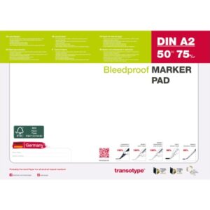 TRANSOTYP Layoutpapier                A2 25003     75g, weiss            50 Blatt