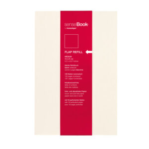 TRANSOTYP senseBook FLAP REFILL       A5 75510500  blanko, M, 135 Seiten    beige