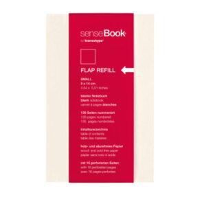 TRANSOTYP senseBook FLAP REFILL A6 75510601 liniert, S, 135 Seiten beige