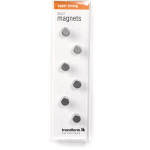 TRENDFORM Magnete BOLT CA2008    silber                 6 Stück