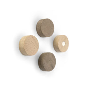 TRENDFORM Magnete WOOD ROUND FA3141    4er Set, Holz
