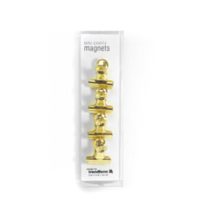 TRENDFORM Magnet-Clip MINI-GRAFFA TF3672    4er Set messing