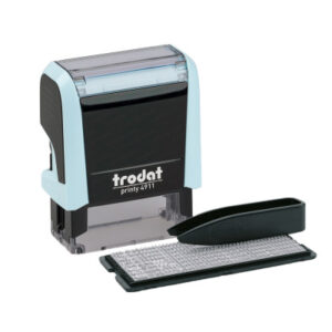 TRODAT    Printy 4911 Typo 3 Zeilen Text 180853    pastellblau