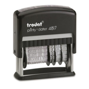TRODAT    Stempel Printy Wortband      D 4817D-EK- 12 Texte               4x46mm