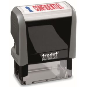 TRODAT    Textstempel 4912CONFI 4912 CONFIDENTIEL