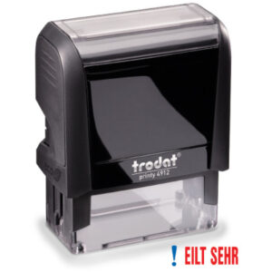 TRODAT    Stempel eilt sehr 4912EILTS blau/rot               47x18mm