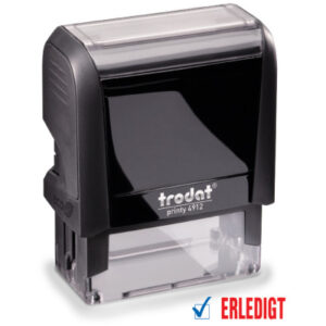 TRODAT    Stempel Erledigt 4912ERLED blau/rot               47x18mm
