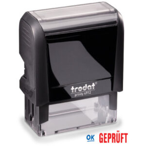 TRODAT    Stempel Geprüft 4912GEPRU blau/rot               47x18mm