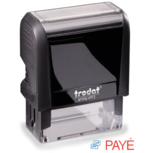 TRODAT    Stempel Payé 4912PAYE  blau/rot               47x18mm