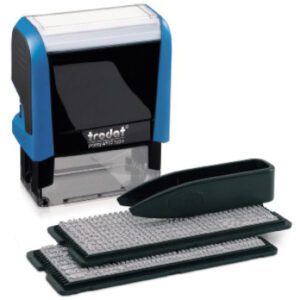 TRODAT    Stempel Typomatic 4912TYPO  blau/schwarz               3mm