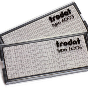 TRODAT    Buchstaben Typo 6004      1 Set, 4mm