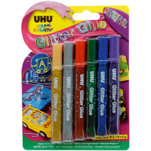 UHU       Glitter Glue Original 39040     original colours       6 Stück