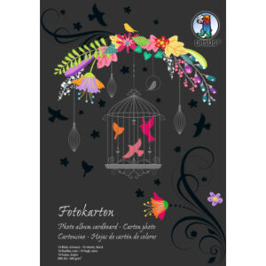 URSUS     Fotokarton-Block            A4 3704690SE 300g, schwarz         10 Blatt
