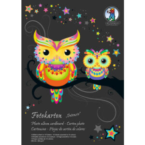 URSUS     Fotokarton-Block            A4 3704699SE 300g, 10 Farben int.  10 Blatt