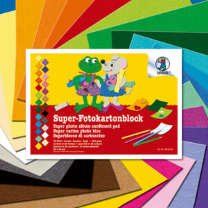 URSUS     Fotokarton             24x34cm 3760000   25 Farben ass.        25 Blatt