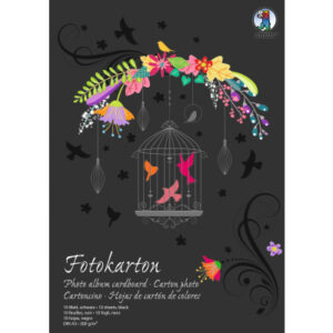 URSUS     Fotokarton-Block            A3 3814090SE 300g, schwarz         10 Blatt