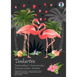 URSUS     Tonkarton-Block             A3 6694099SE 220g, 10 Farben       10 Blatt