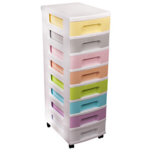 USEFULBOX Aufbewahrungsbox  30x42x92,5cm 68507600  8x7 Liter Schubalden, Pastell