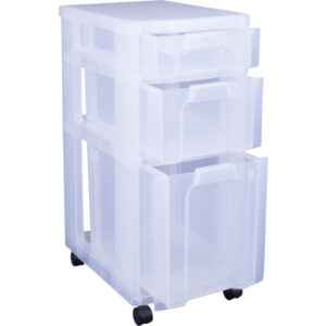 USEFULBOX Aufbewahrungsbox    30x42x69cm 68508700  3 Schubladen, transparent