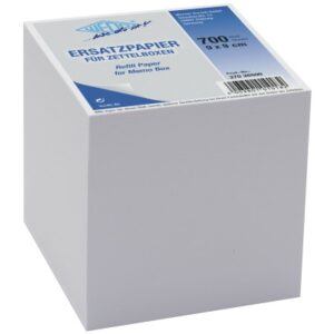 WEDO      Ersatzzettel 9x9cm 27026500  lose 700Bl. weiss