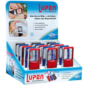 WEDO      Rechtecklupe mit LED-Licht 271751599 15 Stück, Display