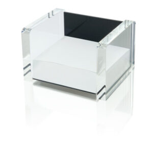 WEDO      Zettelbox EXKLUSIV 607001    11.6x9.9x7.5cm 500Bl. Acryl