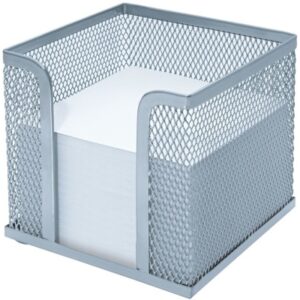 WEDO      Zettelbox OFFICE 65754     10x10x10cm Metall silber