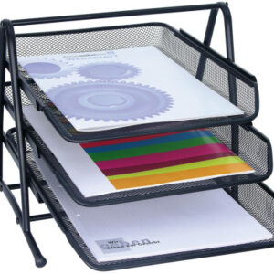 WEDO      Briefablage OFFICE Metall 65801     3 Fächer 35x27x30cm schwarz