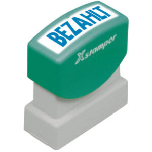 XSTAMPER  Stempel Bezahlt GE 10-B   blau