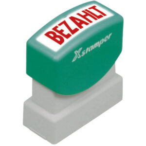 XSTAMPER  Stempel Bezahlt GE 10-R   rot