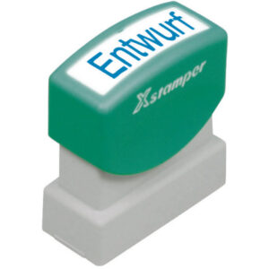 XSTAMPER  Stempel Entwurf GE 17B    blau