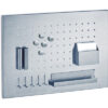 ZELLER    Memoboard Edelstahl   50x35 cm 11125     silber, mit Utensielien