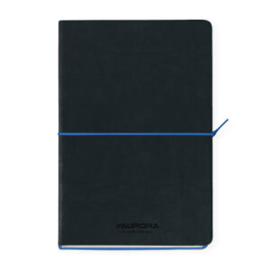 AURORA    Notizbuch Softcover         A5 2396TESB  schwarz/blau, liniert   192 S.