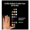 AVERY ZW. Markierungspunkte         18mm 3006      grün                  96 Stück – Bild 3