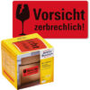 AVERY ZW. Warnetiketten         100x50mm 7211      neonrot              200 Stück – Bild 2