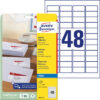 AVERY ZW. Etiketten            96x50,8mm J4722-25  transparent          250 Stück – Bild 2