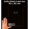 AVERY ZW. Etiketten          99,1x38,1mm J8563-25  transparent          350 Stück – Bild 4