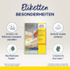 AVERY ZW. Etikett.Stick&Lift 45.7x21.2mm L4736REV  weiss   1440 Stk./25 + 5 Blatt – Bild 2
