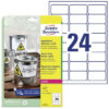 AVERY ZW. Etiketten Laser    63,5x33,9mm L47738    weiss, wetterfest      8 Blatt – Bild 3